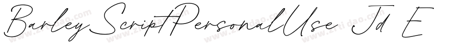 BarleyScriptPersonalUse-Jd3E字体转换