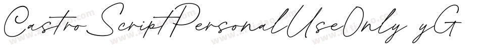 CastroScriptPersonalUseOnly-yGVm字体转换 CastroScriptPersonalUseOnly-yGVm字体转换