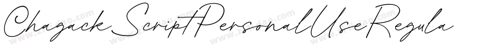 ChagackScriptPersonalUseRegular-oWBx字体转换 ChagackScriptPersonalUseRegular-oWBx字体转换