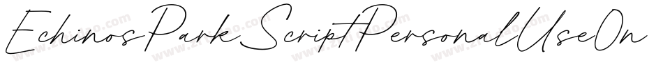 EchinosParkScriptPersonalUseOnly-mpM9字体转换 EchinosParkScriptPersonalUseOnly-mpM9字体转换