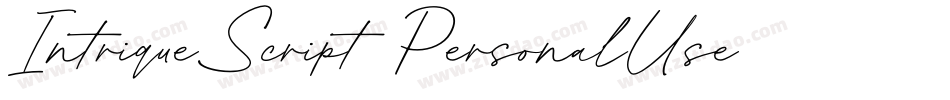 IntriqueScript_PersonalUse字体转换