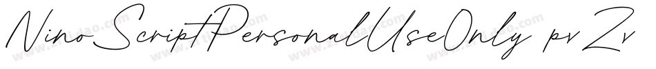 NinoScriptPersonalUseOnly-pvZv字体转换