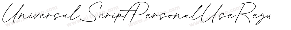 UniversalScriptPersonalUseRegular-zKMX字体转换 UniversalScriptPersonalUseRegular-zKMX字体转换