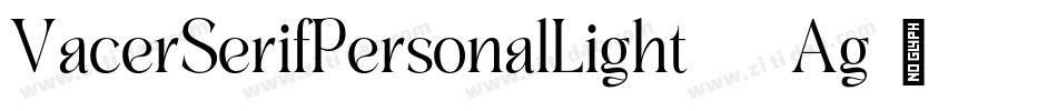 VacerSerifPersonalLight-66Ag字体转换