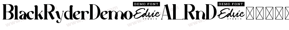 BlackRyderDemo-ALRnD字体转换