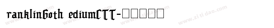 FranklinGothMediumCTT字体转换