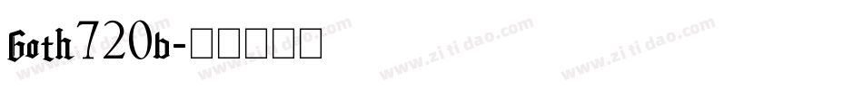 Goth720b字体转换