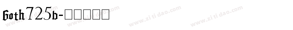Goth725b字体转换