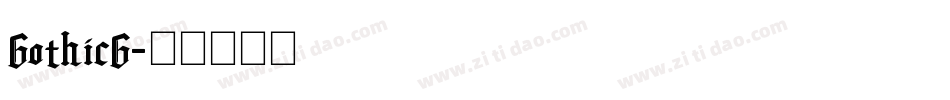 GothicG字体转换