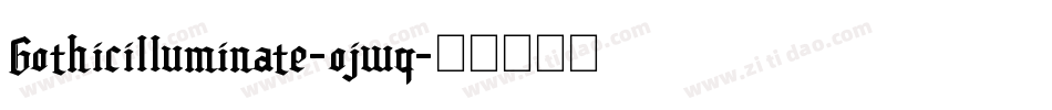 Gothicilluminate-ojwq字体转换