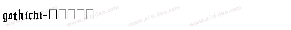 gothicbi字体转换