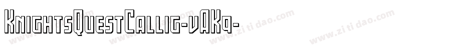 KnightsQuestCallig-vAK9字体转换