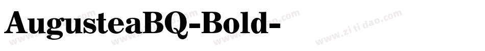 AugusteaBQ-Bold字体转换