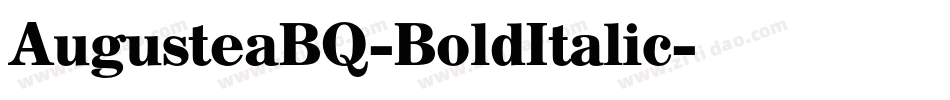 AugusteaBQ-BoldItalic字体转换