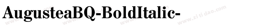 AugusteaBQ-BoldItalic字体转换