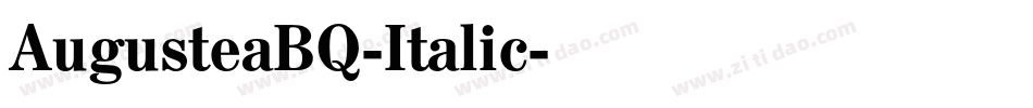 AugusteaBQ-Italic字体转换