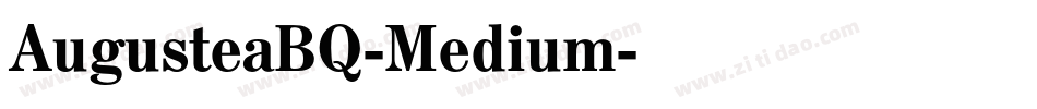 AugusteaBQ-Medium字体转换