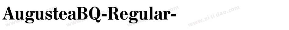 AugusteaBQ-Regular字体转换