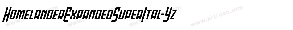 HomelanderExpandedSuperItal-YzXMq字体转换