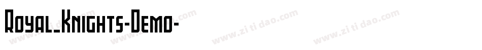 Royal_Knights-Demo字体转换