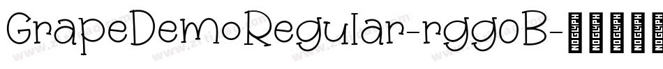 GrapeDemoRegular-rgg0B字体转换