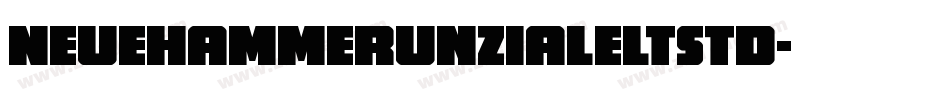 NeueHammerUnzialeLTStd字体转换