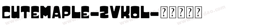 CuteMaple-ZVKol字体转换