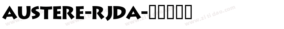 Austere-rjdA字体转换