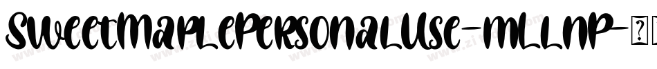 SweetMaplePersonalUse-mLlnP字体转换