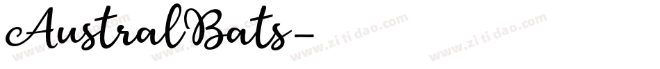 AustralBats字体转换