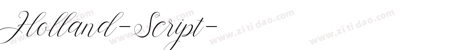 Holland-Script字体转换
