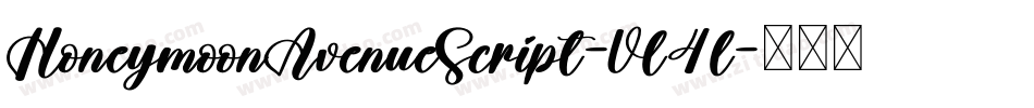 HoneymoonAvenueScript-Vl4l字体转换