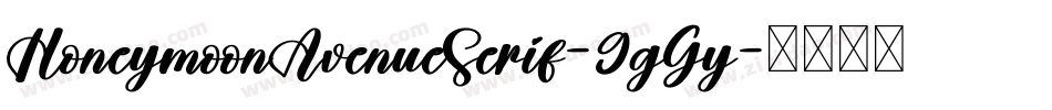 HoneymoonAvenueSerif-9gGy字体转换