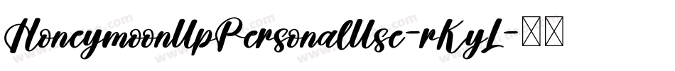 HoneymoonUpPersonalUse-rKyL字体转换