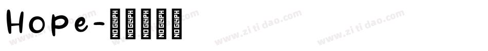 Hope字体转换