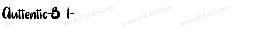 Auttentic-B87l字体转换
