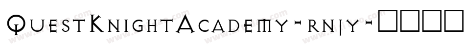 QuestKnightAcademy-rnjy字体转换