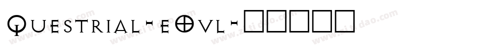 Questrial-eOvl字体转换