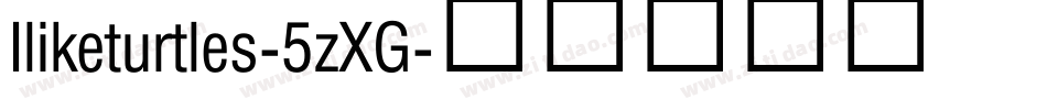 Iliketurtles-5zXG字体转换