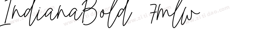 IndianaBold-7mlw字体转换