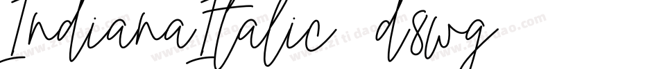 IndianaItalic-d8wg字体转换
