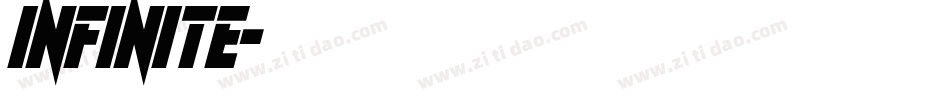 Infinite字体转换