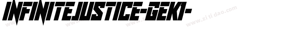 InfiniteJustice-gEK1字体转换