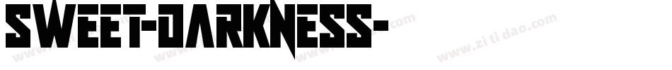 Sweet-Darkness字体转换