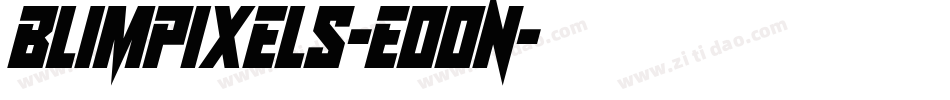 Blimpixels-EoOn字体转换