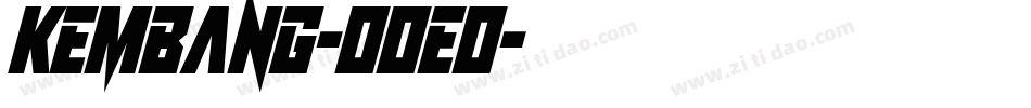Kembang-0oEo字体转换