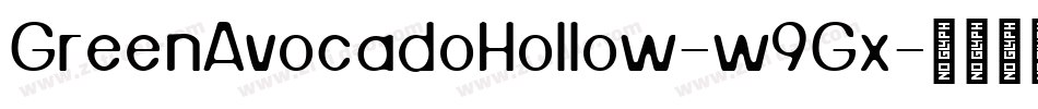 GreenAvocadoHollow-w9Gx字体转换
