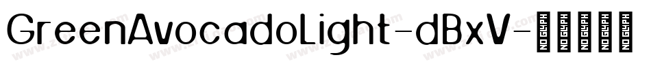 GreenAvocadoLight-dBxV字体转换
