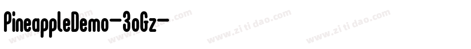 PineappleDemo-3oGz字体转换