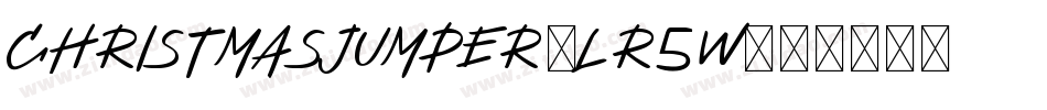 ChristmasJumper-Lr5W字体转换